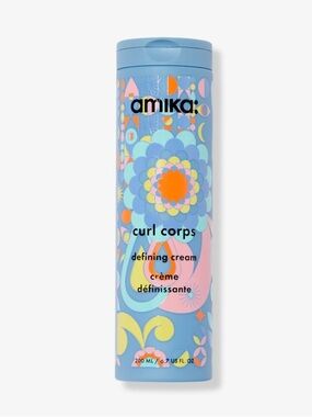 amika Curl Corps Defining Cream — Light Blue Floral Design